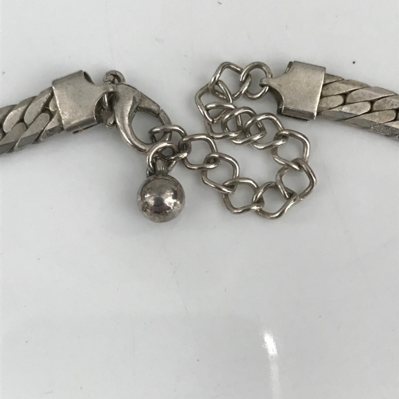 VINTAGE MCM MODERNIST ENAMEL JEWELRY SET SERPENTINE NECKLACE EARRINGS - Picture 8 of 10